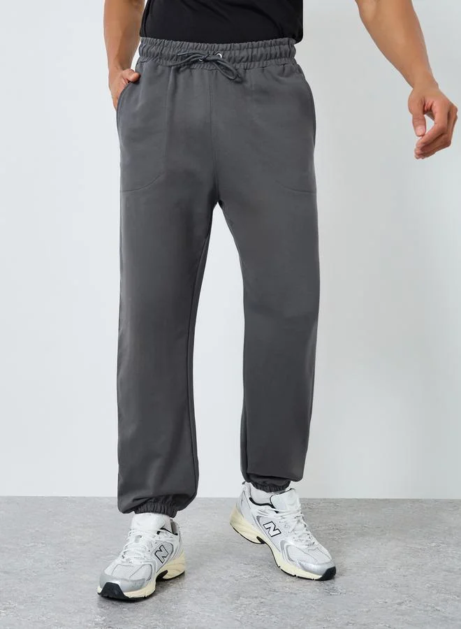 ستايلي جوغر واسع برباط خصر